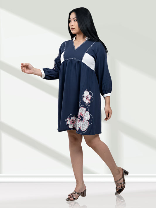 RuAK EDIT DARK BLUE DRESS