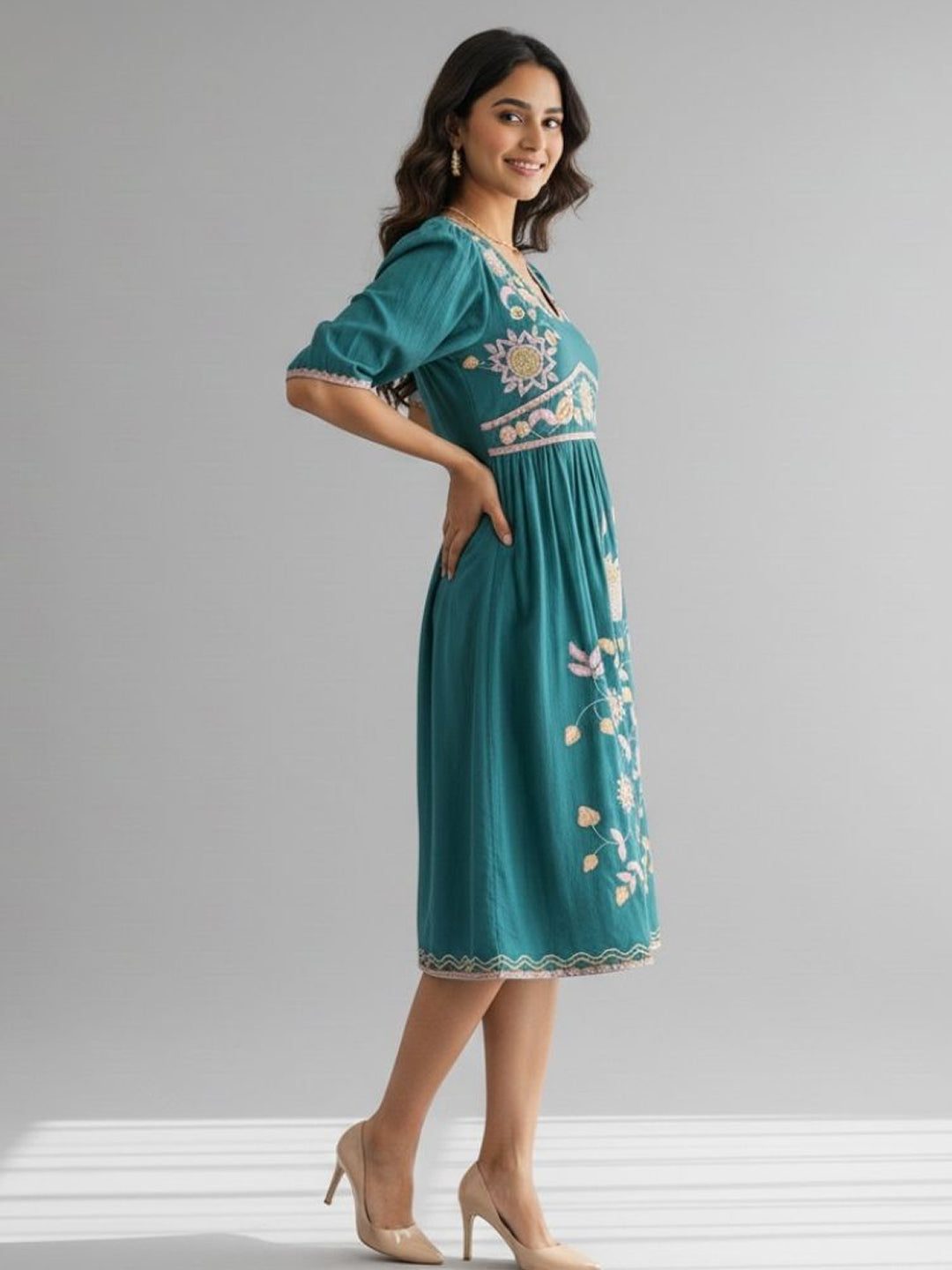 EMBROIDERY WOMEN DRESS