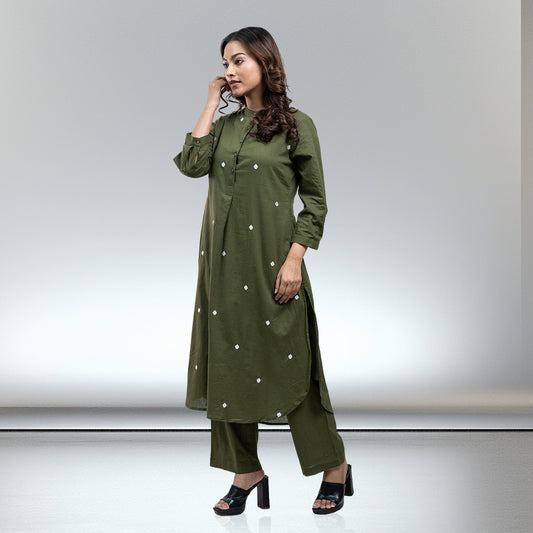 RuAK EDIT SAP GREEN CLUB COORDS SET