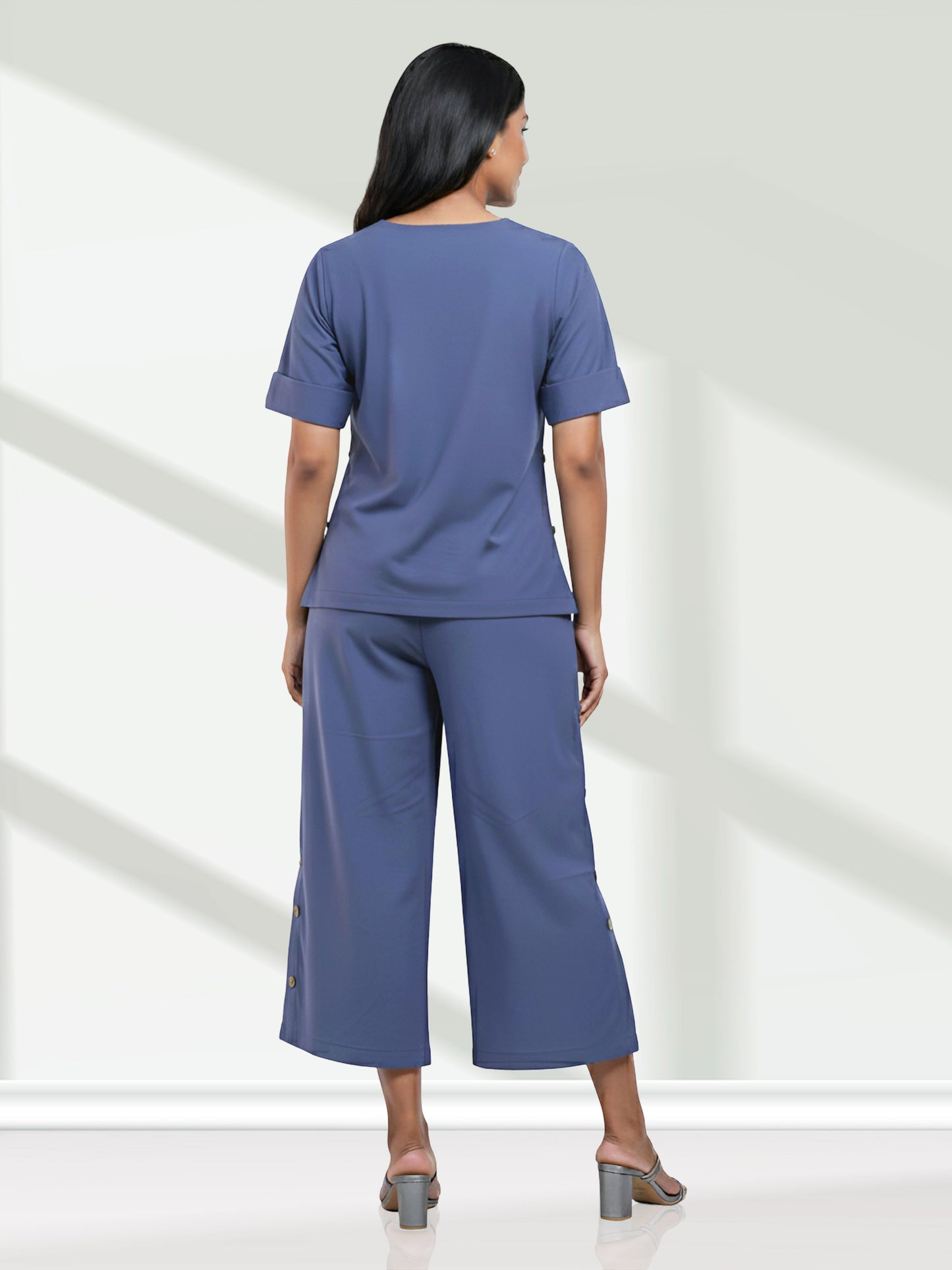 PURPLE WOMEN COORDS SET