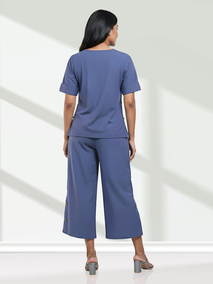 PURPLE WOMEN COORDS SET