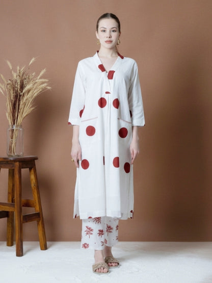 RED POLKA DOT COORDS SET