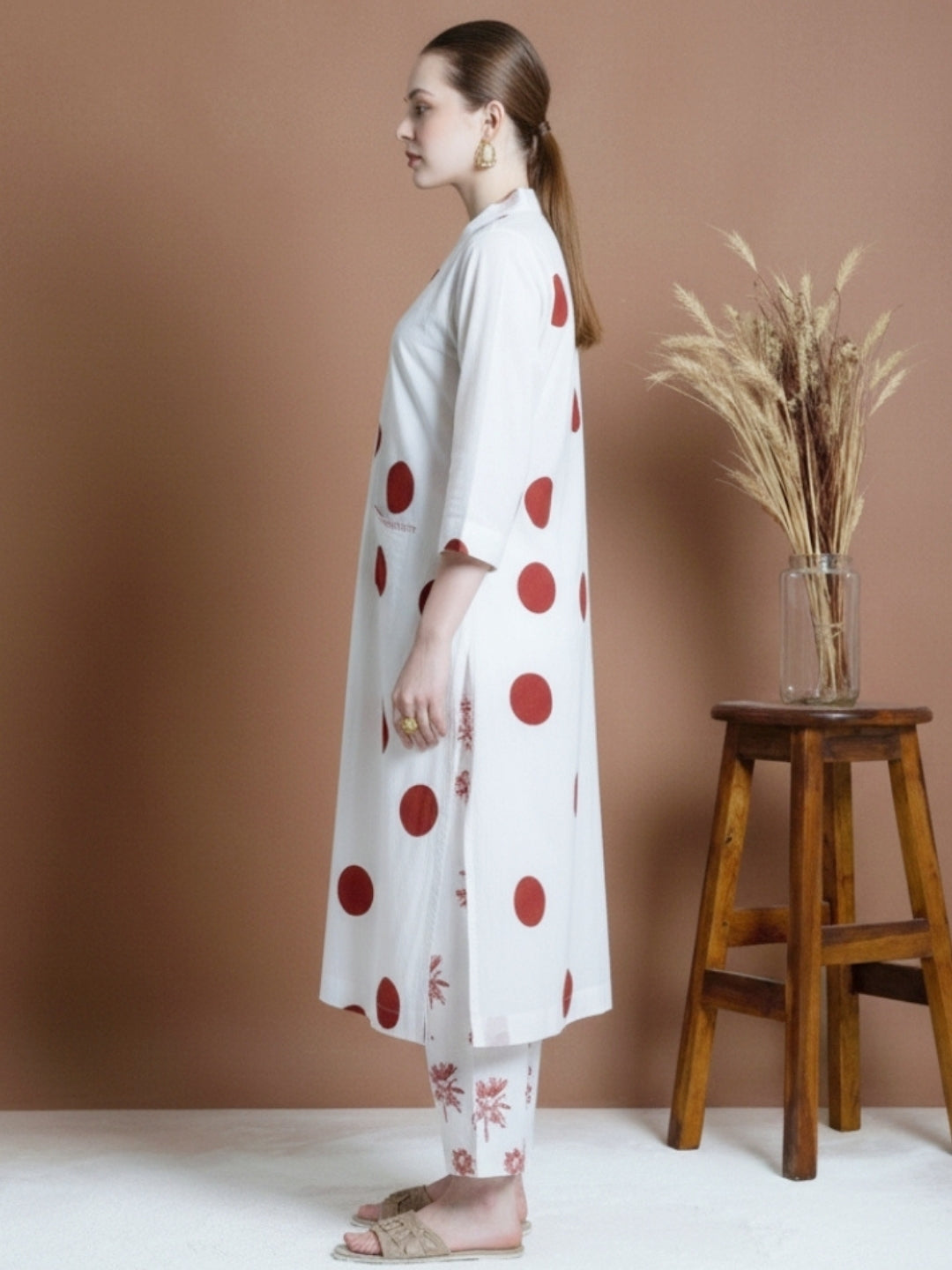 RED POLKA DOT COORDS SET