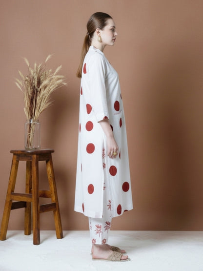 RED POLKA DOT COORDS SET