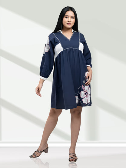 RuAK EDIT DARK BLUE DRESS