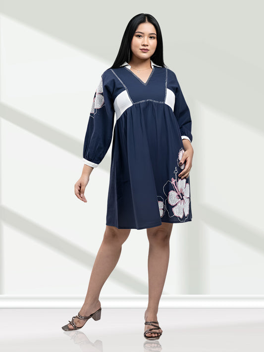 RuAK EDIT DARK BLUE DRESS