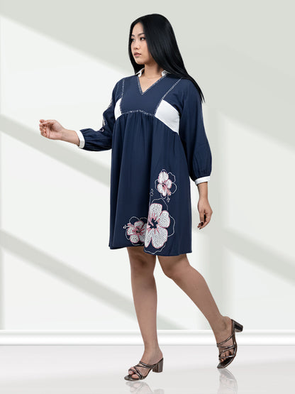 RuAK EDIT DARK BLUE DRESS