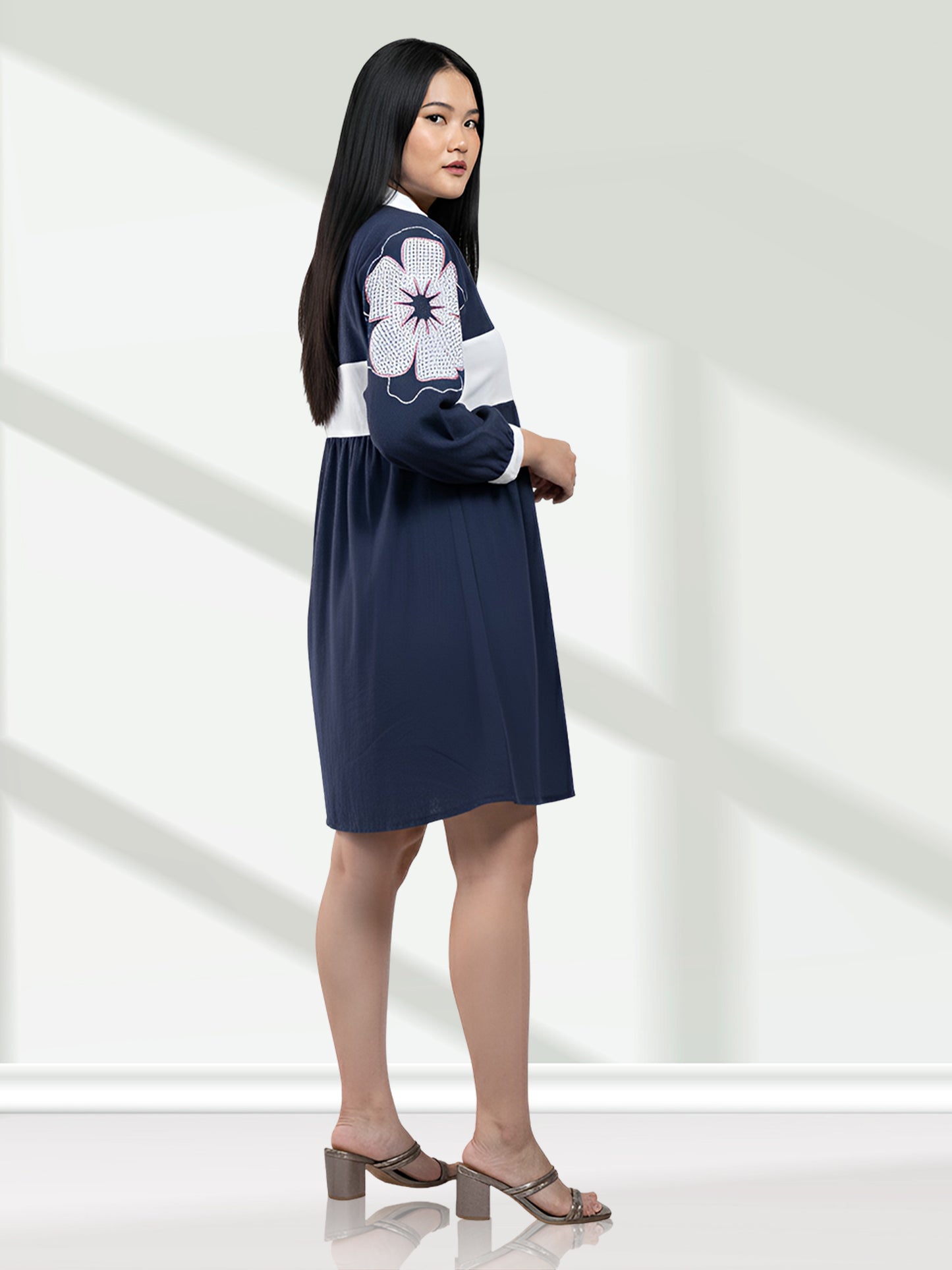 RuAK EDIT DARK BLUE DRESS