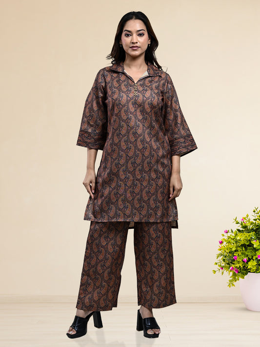 RuAK EDIT DIGITAL PRINTED COTTON COORDS SET