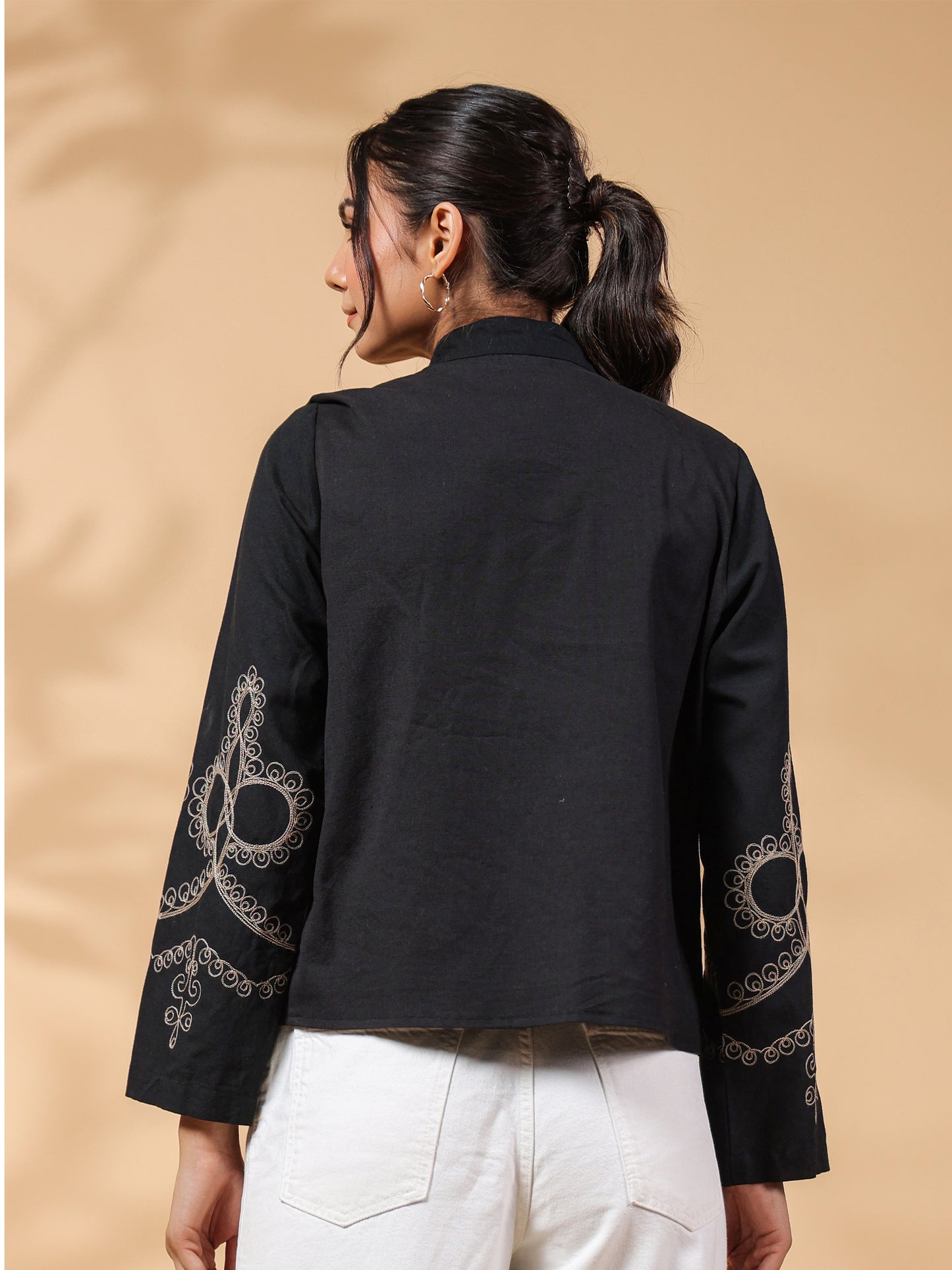 RuAK EDIT BUTTONED BLACK JACKET