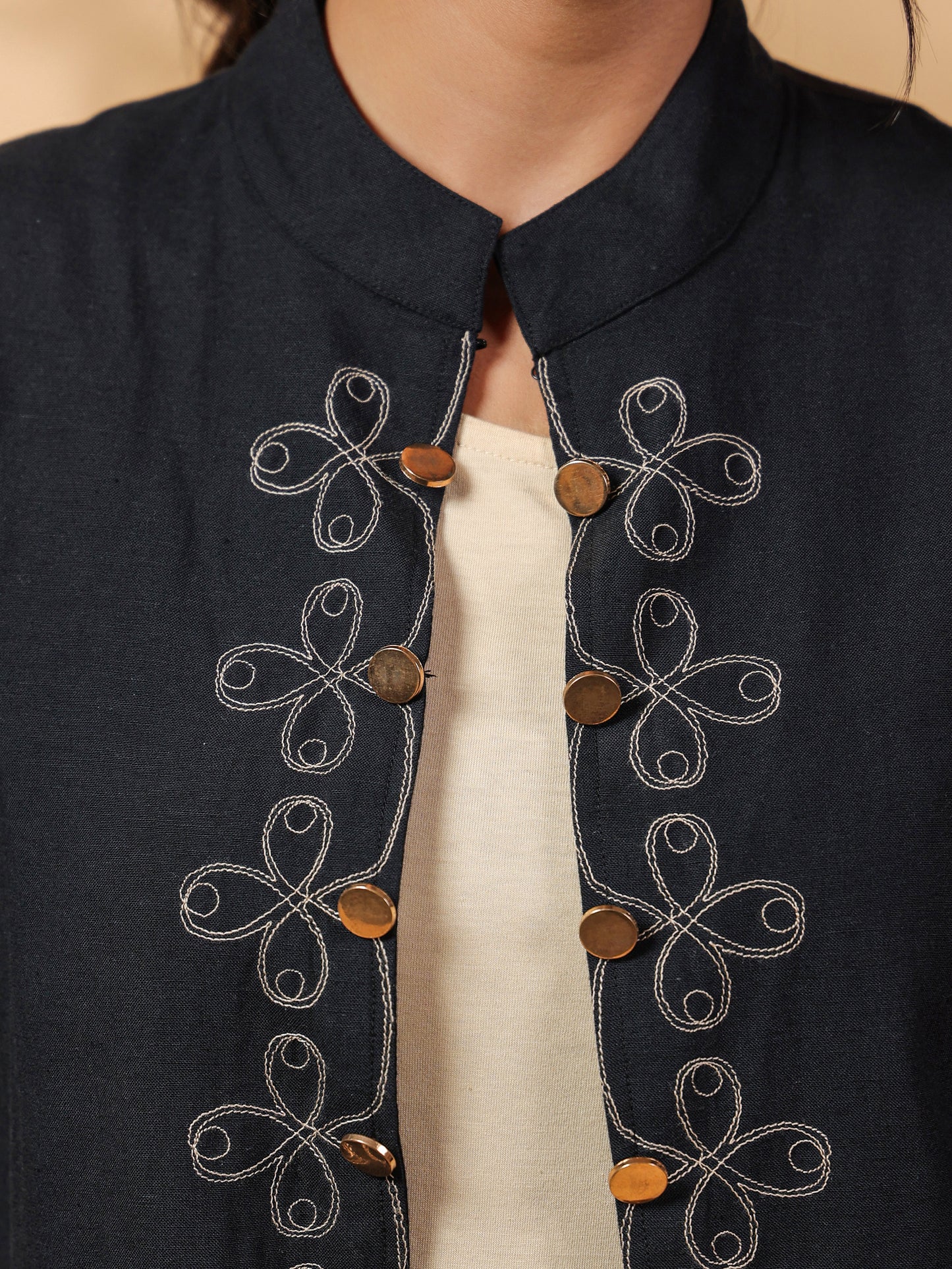 RuAK EDIT BUTTONED BLACK JACKET