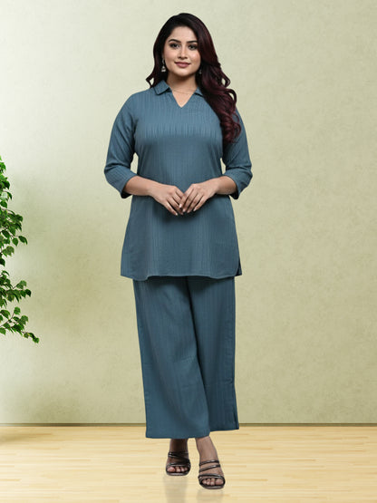 GREY CASUAL COORDS SET