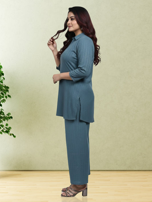 GREY CASUAL COORDS SET