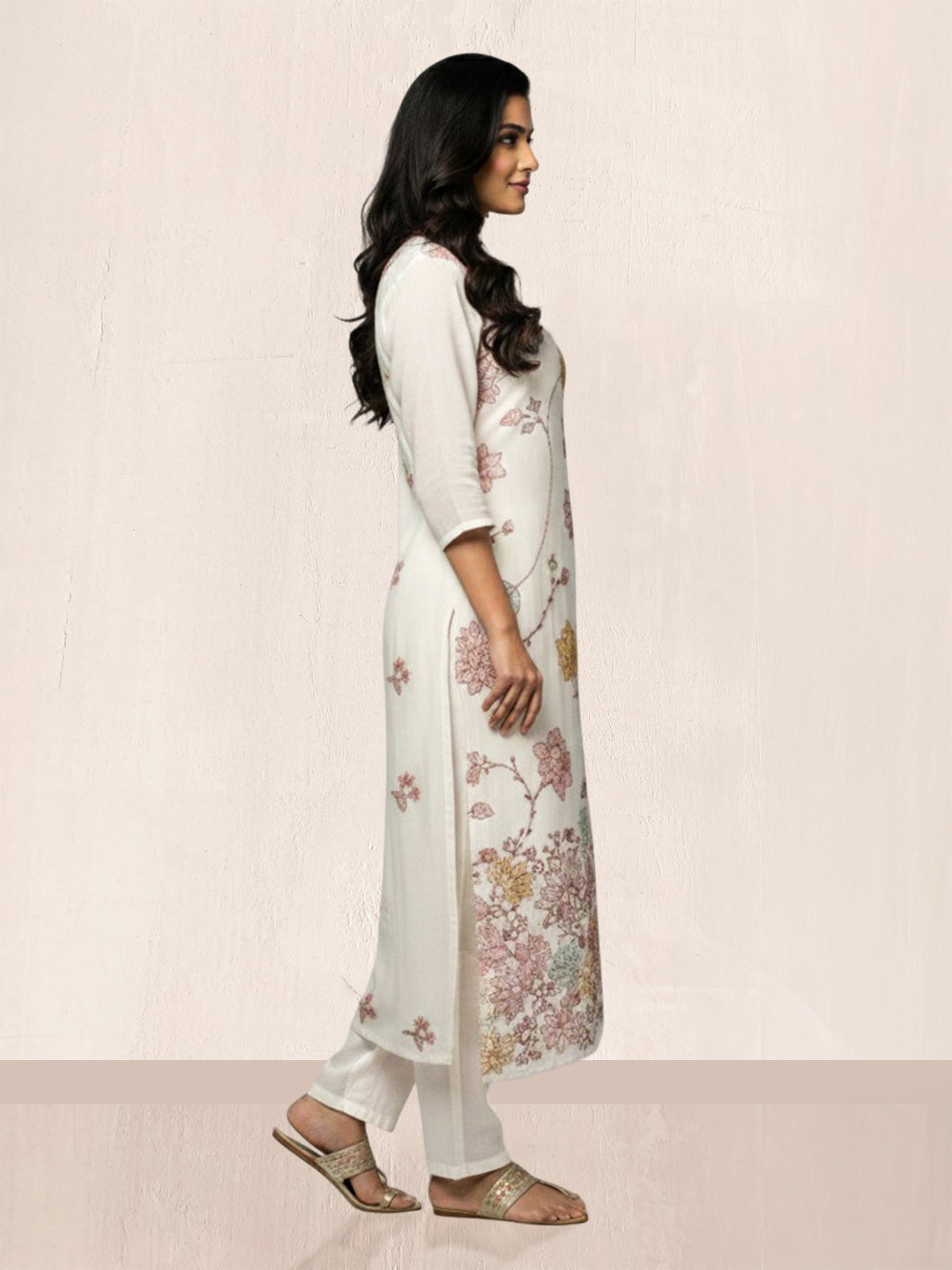 IVORY HANDWORK 2 PC SET