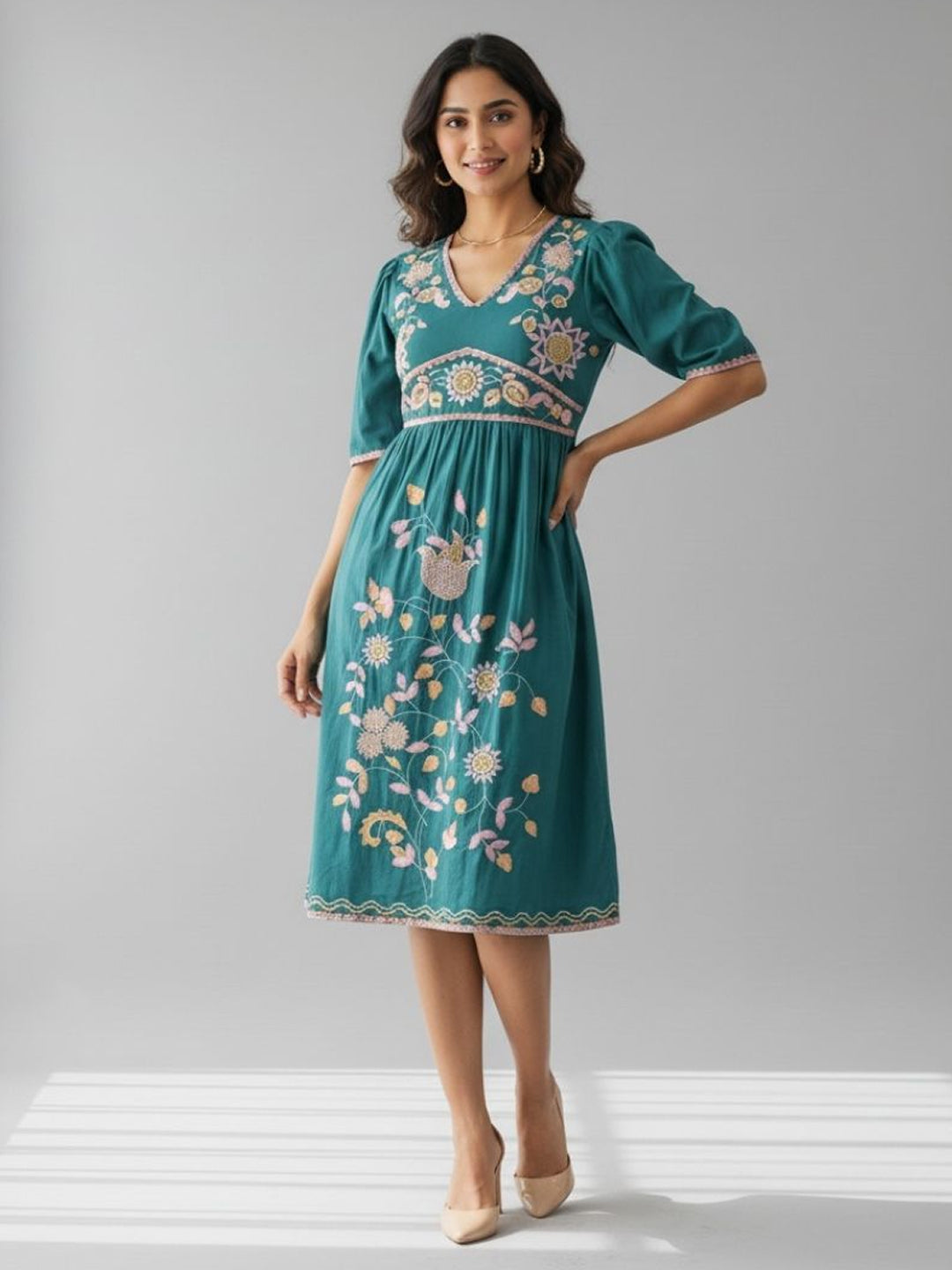 EMBROIDERY WOMEN DRESS