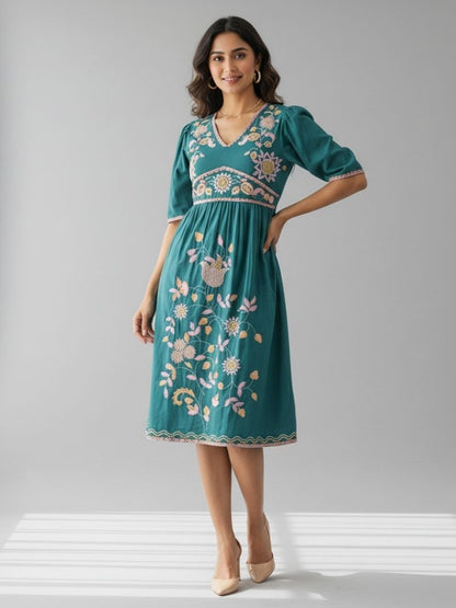 EMBROIDERY WOMEN DRESS