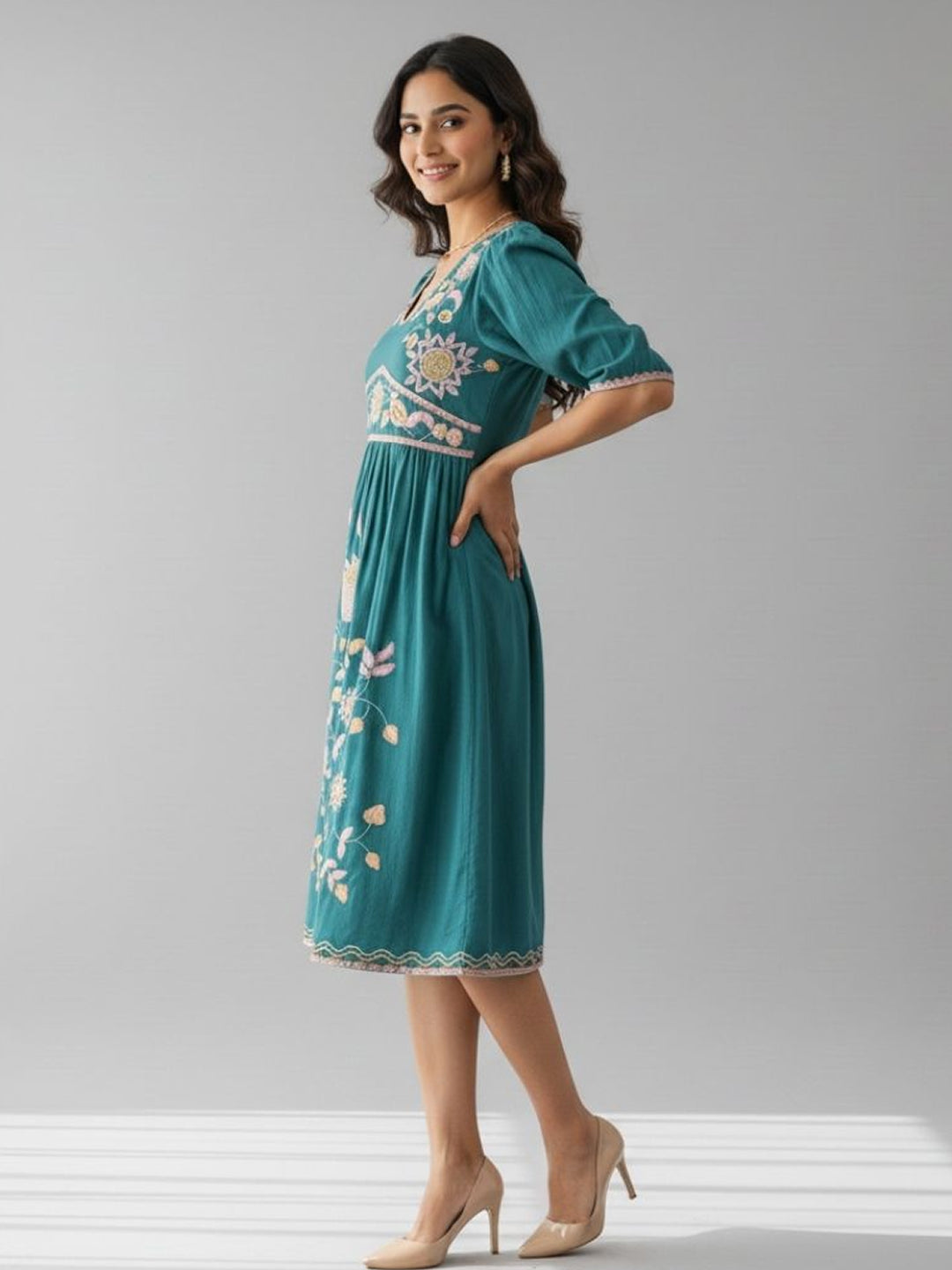 EMBROIDERY WOMEN DRESS