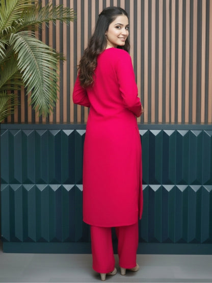 DARK PINK WOMEN COORDS SET