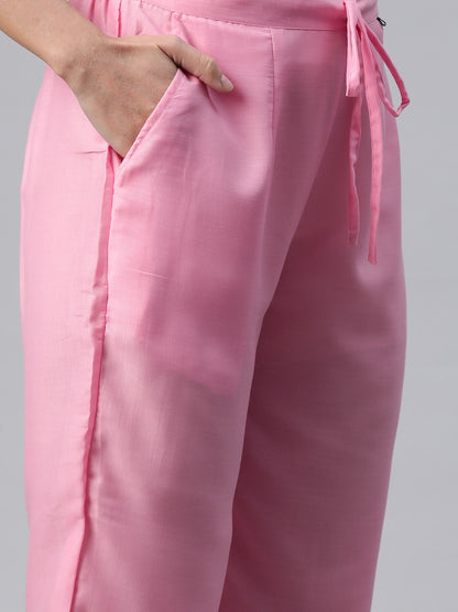 PINK COLOR FUSION COORDS SET