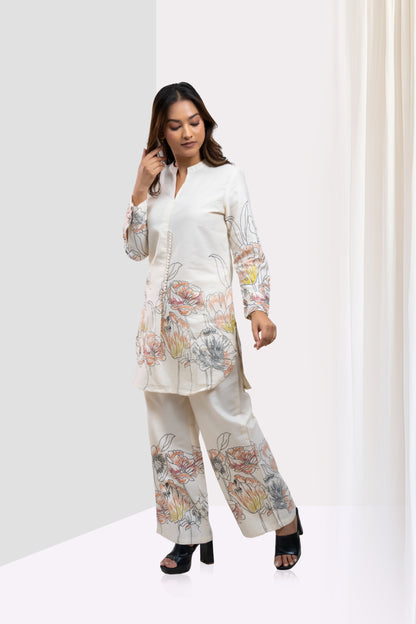 WHITE ELEGANT COORDS SET