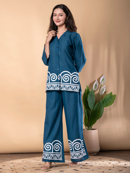 TEAL GREEN COORDS SET