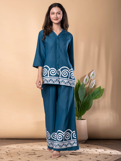 TEAL GREEN COORDS SET