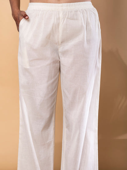 CREAM COLOR COTTON COORDS SET