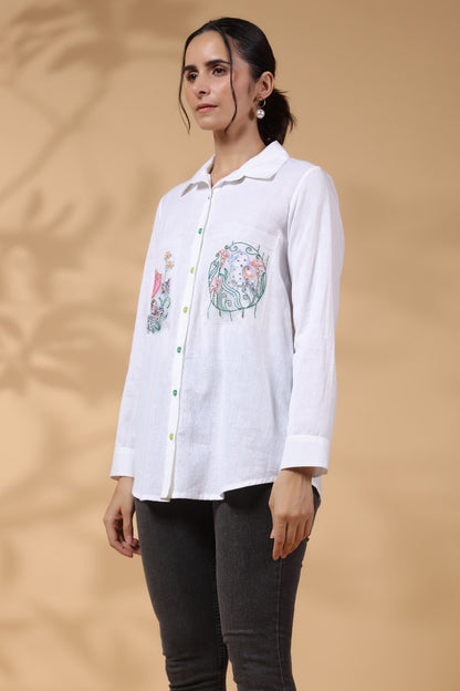 VERSATILE WHITE COTTON SHIRT