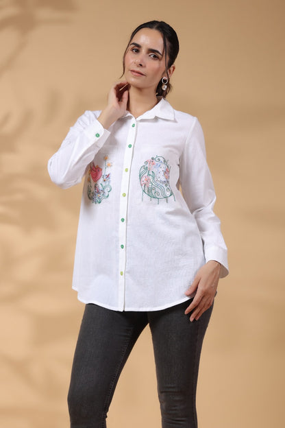 VERSATILE WHITE COTTON SHIRT