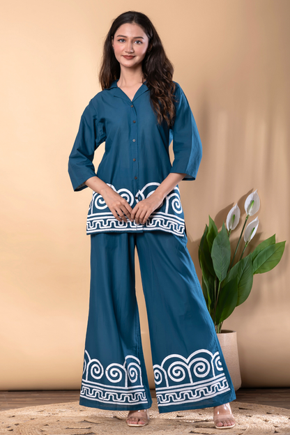 TEAL GREEN COORDS SET